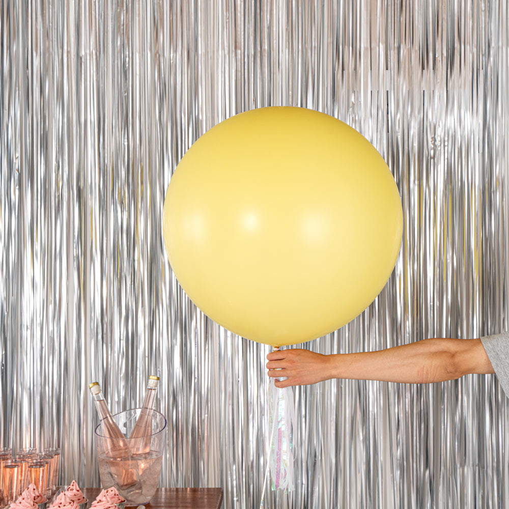 Pastel Yellow Latex Balloons 36 Inch - Pack of 10 | Party Decorations, Birthday, Baby Shower, Wedding & Anniversary Decor