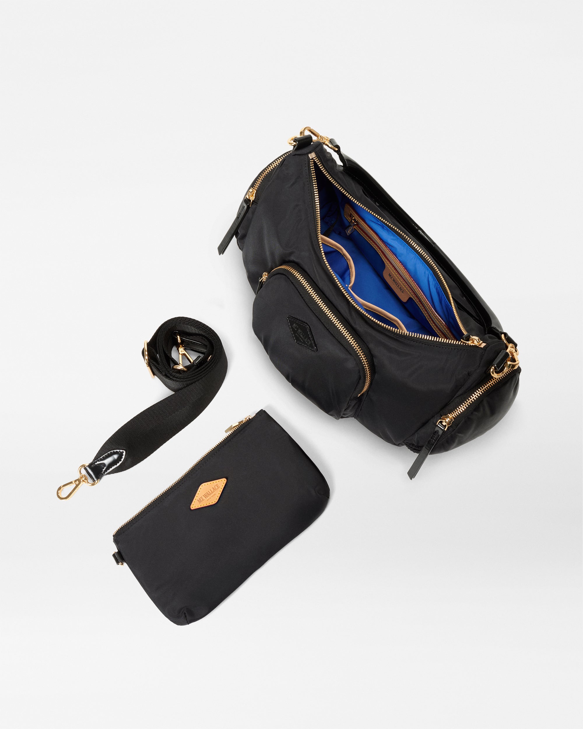 Black Medium Chelsea Shoulder Bag for Women - Stylish Crossbody Purse for Work, Travel & Everyday Use