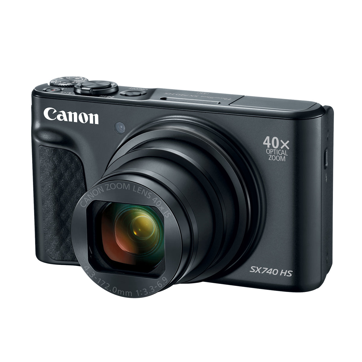 Canon PowerShot SX740 HS 20.3MP Digital Camera with 40x Optical Zoom - 4K Video & WiFi (Black) - Perfect for Travel, Vlogging, and Wildlife Photography