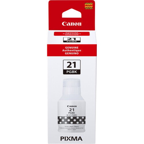 Canon GI-21 Pigment Black Ink Bottle - 170mL High-Quality Printer Ink for Canon Printers | Ideal for Home, Office & Professional Printing