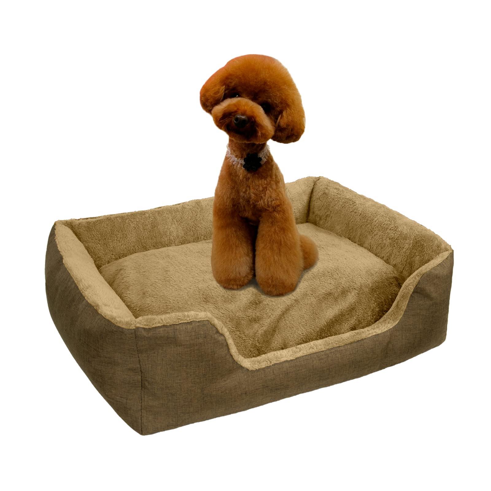 Washable Orthopedic Dog Bed for Large Dogs - Soft Removable Waterproof Cover, Non-Slip Bottom - Comfortable Pet Couch for Medium & Small Dogs - Perfect for Sleeping, Anxiety Relief & Home Lounging