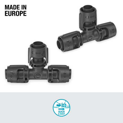 Gardena T Joint 13 mm (1/2 Inch) - High-Quality Garden Hose Connector for Efficient Watering | Perfect for Lawn, Garden & Irrigation Systems