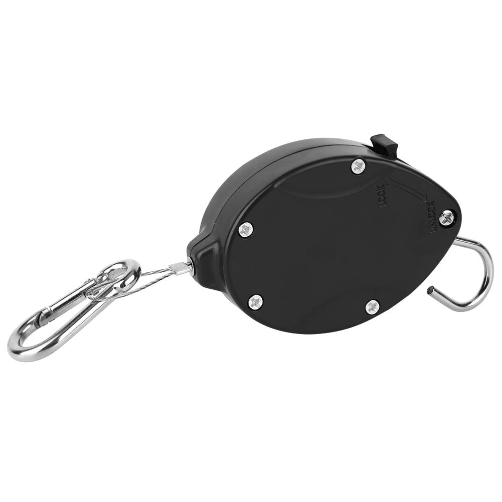 2Pcs Heavy Duty Retractable Hanging Basket Pulley - Adjustable Plant Hanger with Telescopic Hook for Flower Pots, Bird Feeders & Home Decor - Perfect for Balcony, Garden & Indoor Plant Display