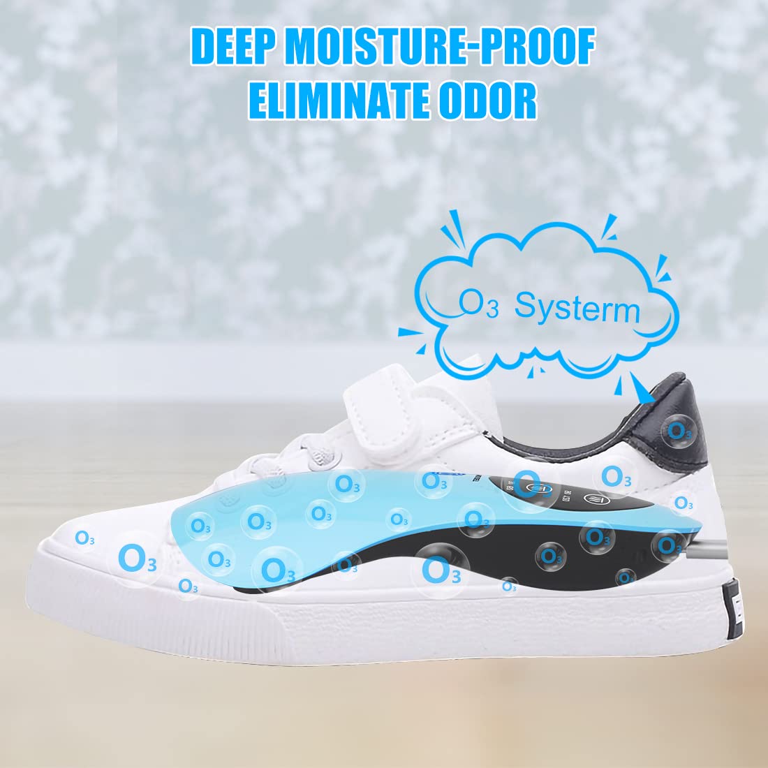Portable Boot & Shoe Dryer with Timer - Noiseless Electric Shoe Deodorizer for Ski Boots, Work Boots & Athletic Shoes - Eliminates Moisture & Bad Odor - Perfect for Winter Sports, Gym & Outdoor Activities