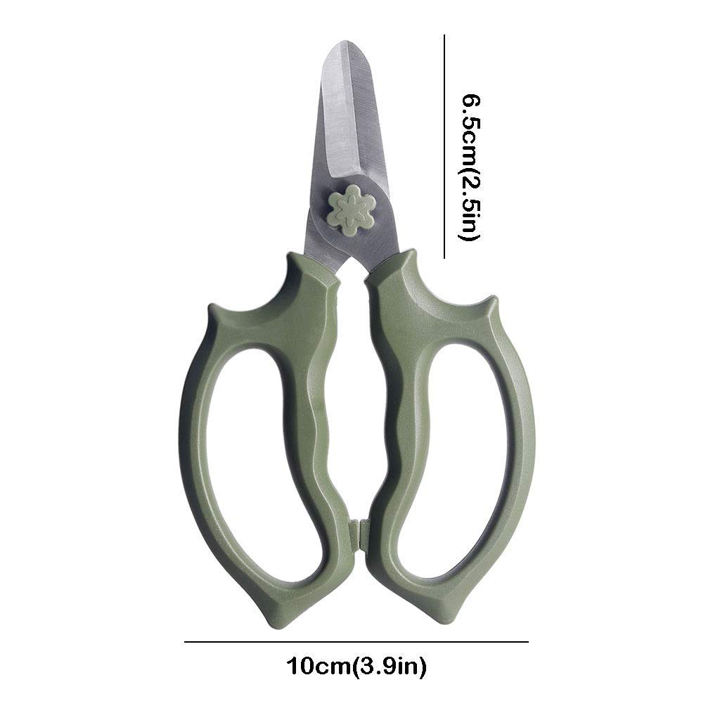 **Stainless Steel Garden Pruning Shears - Wide-Head Bypass Pruner for Flowers, Branches & Plants | Florist & Gardening Tools | Durable & Sharp Pink Scissors for Home & Outdoor Use**