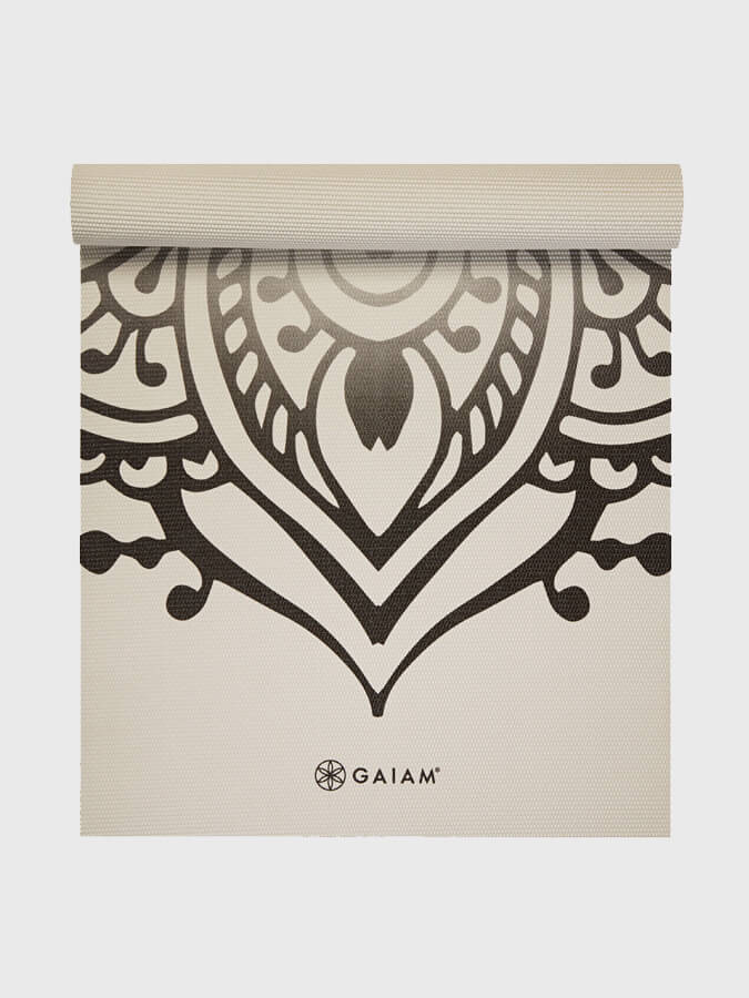 Gaiam Sundial Non-Slip Yoga Mat 5mm Thick - Premium Eco-Friendly Exercise Mat for Yoga, Pilates & Home Workouts - Perfect for Studios, Gyms & Outdoor Use