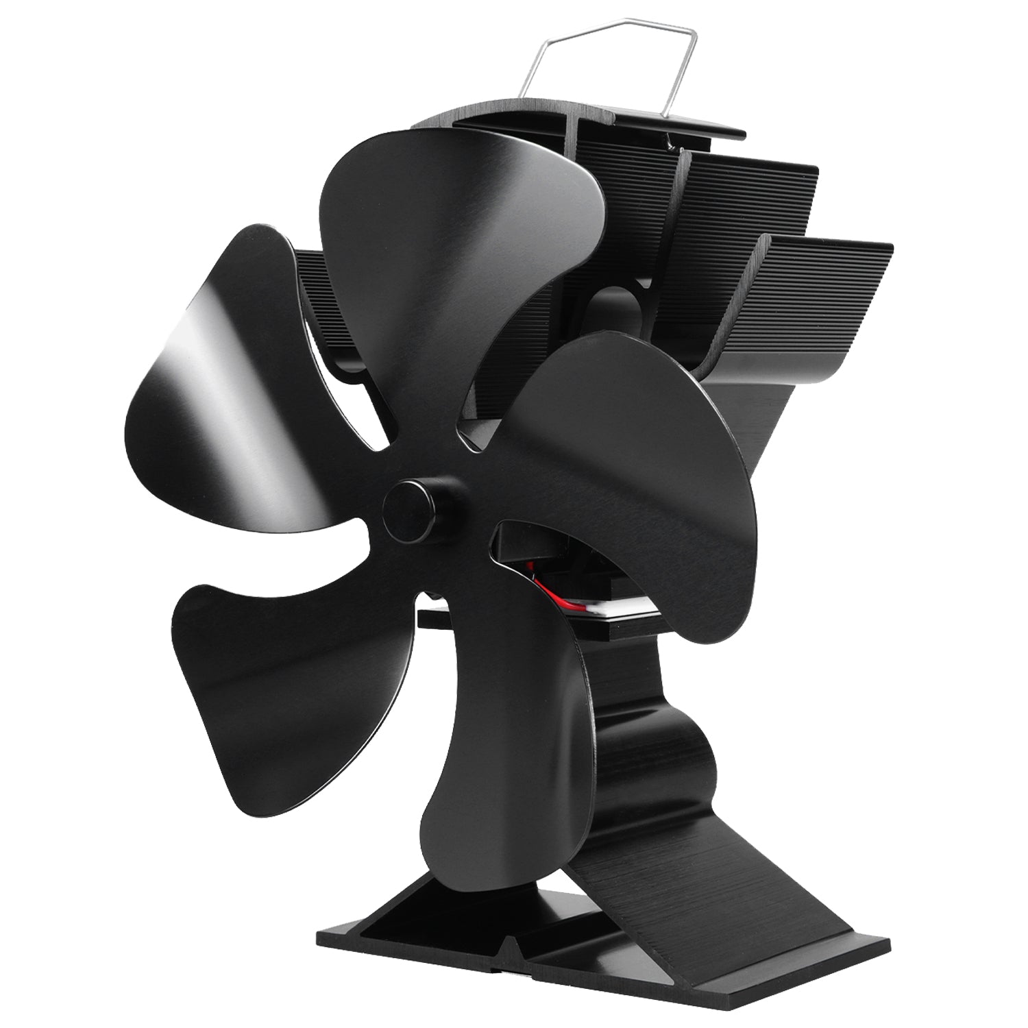 VODA 5-Blade Heat Powered Wood Stove Fan - Efficient Eco-Friendly Fireplace Fan for Home Heating, Camping & Outdoor Use