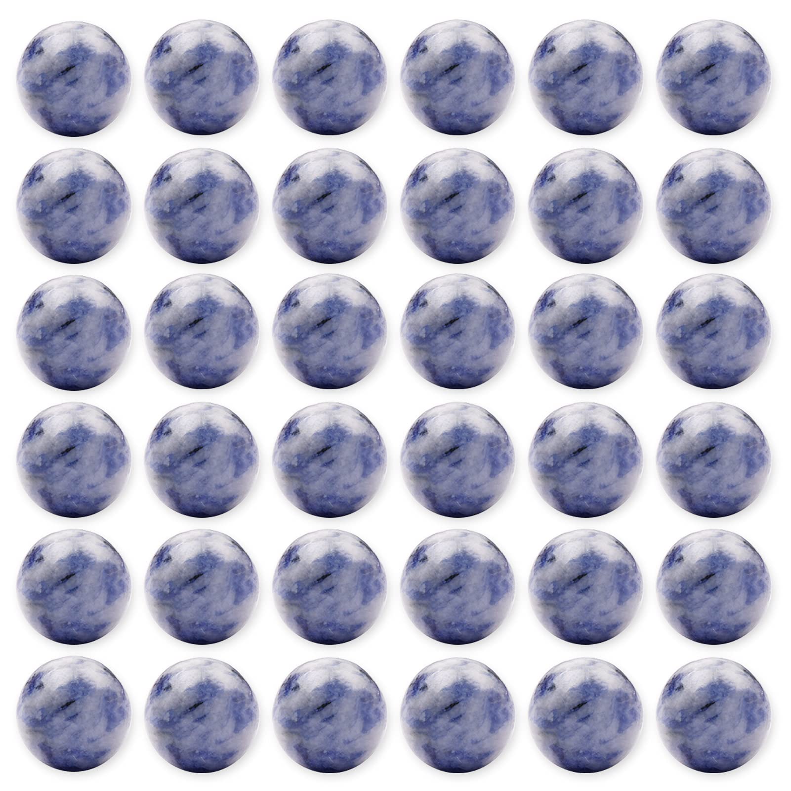 100pcs 8mm Natural Stone Beads - Genuine Round Loose Gemstones for DIY Jewelry Making, Smooth Beads for Bracelets, Necklaces & Earrings - Perfect for Handmade Gifts, Boho Style Accessories and Craft Projects