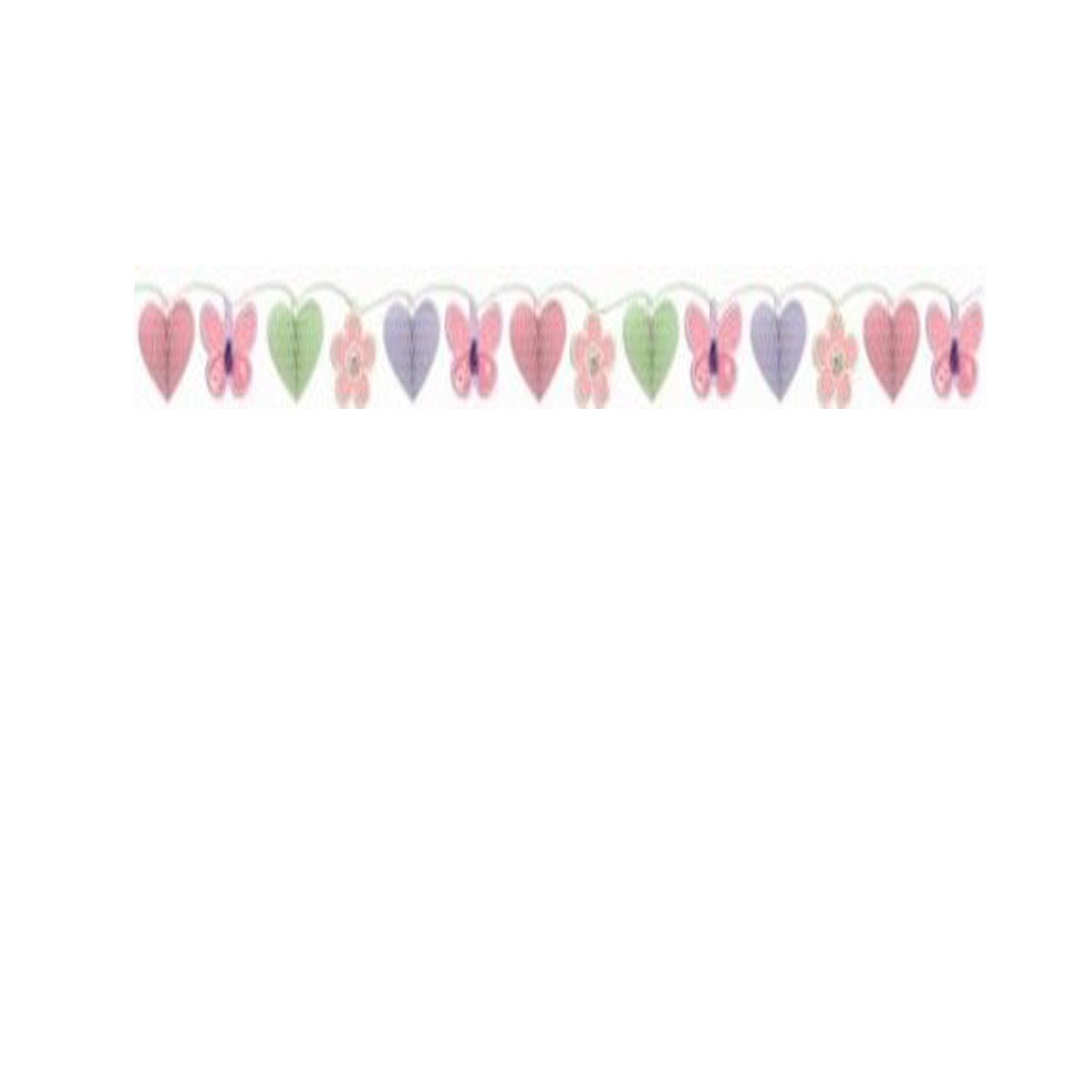 Carters Baby Girl Honeycomb Trimmer Banner by Amscan - Gender Reveal Party Decorations, Baby Shower Decor, Nursery Wall Hanging for Newborn Girls
