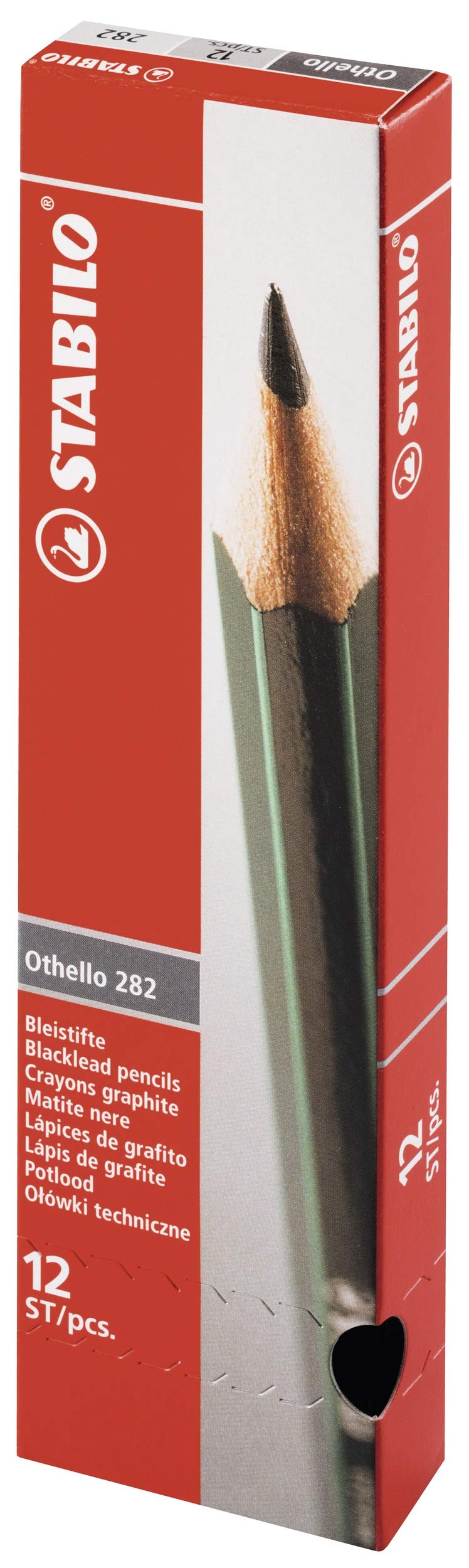 Stabilo Othello Graphite Pencils 2B - 12 Pack for Sketching, Drawing & Art Projects | Professional Quality Artist Pencils for Beginners & Experts