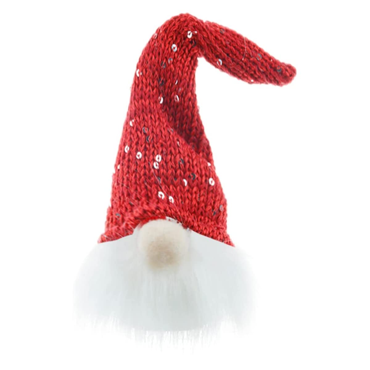 Light Up Christmas Gnome Decorations - Handmade Swedish Tomte with Battery Operated LED Lights for Winter Tabletop Decor, Holiday Home & Office Decoration, Festive Gift Idea (Red Plush Gnome)