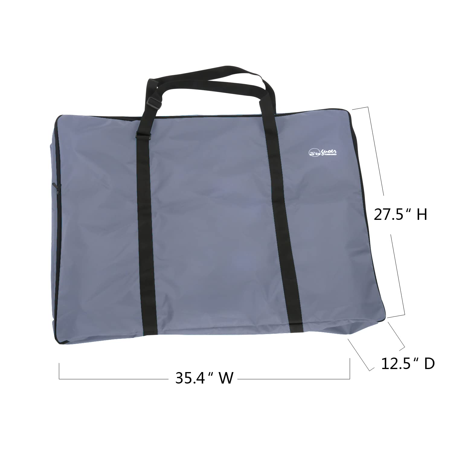 TOMMHANES AMISGUOER Large Travel Storage Bag for Massage Bed, Walker, Wheelchair & Folding Bike - Durable Grey Carry Case (35.4