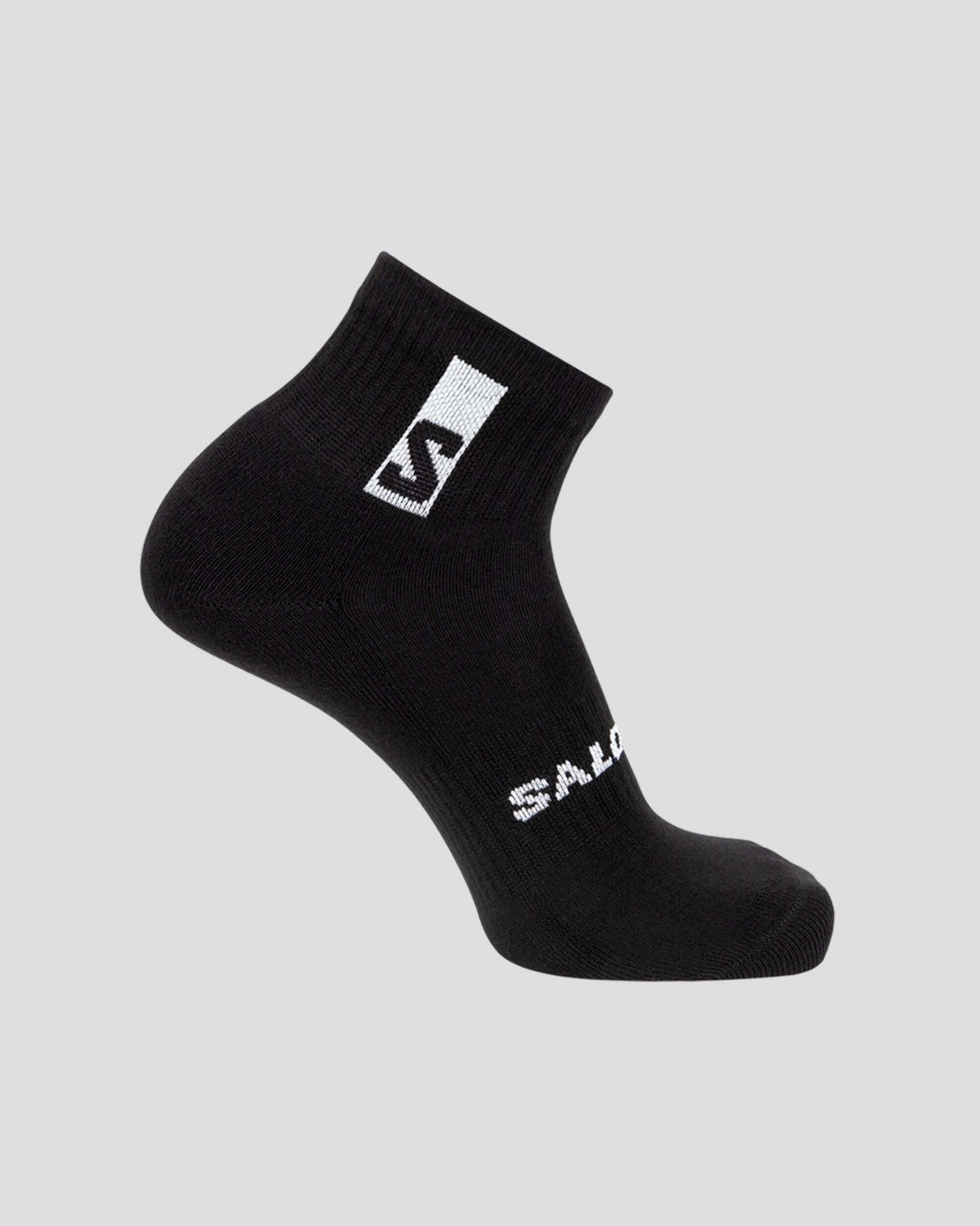 Salomon Everyday Ankle Socks 3-Pack - Black - Moisture-Wicking & Breathable Athletic Socks for Running, Hiking & Daily Wear