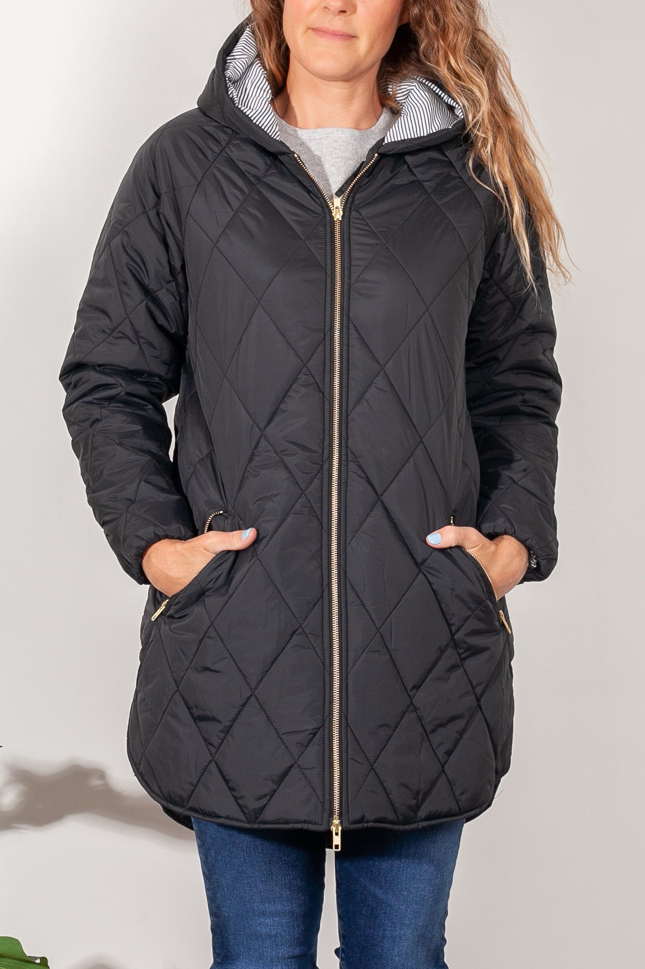 Bande Studio Queenie Quilted Parker Jacket - Women's Lightweight Water-Resistant Coat for Fall & Winter | Perfect for Outdoor Activities, Commuting, and Casual Wear