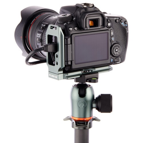 3 Legged Thing QR11 FBC 2.0 Universal L Bracket for DSLR Cameras - Metallic Slate Gray - Compatible with Canon, Nikon, Sony - Perfect for Landscape & Portrait Photography