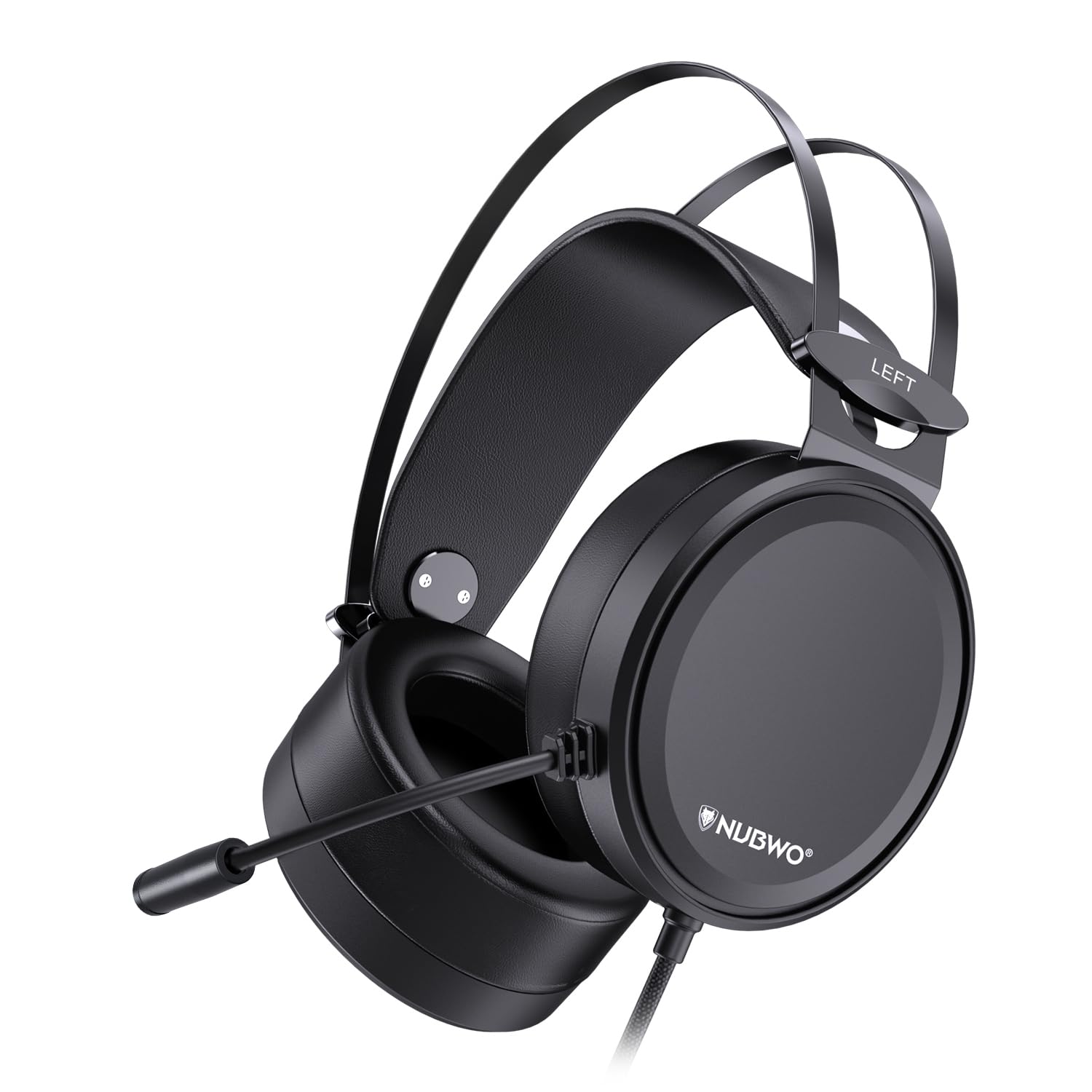 NUBWO N7 Stereo Gaming Headset with 7.1 Surround Sound & Noise Cancelling Mic - Compatible with PS4, PS5, Xbox One, Xbox Series X/S, PC & Nintendo Switch - Over-Ear Headphones for Immersive Gaming, Online Chat & Streaming