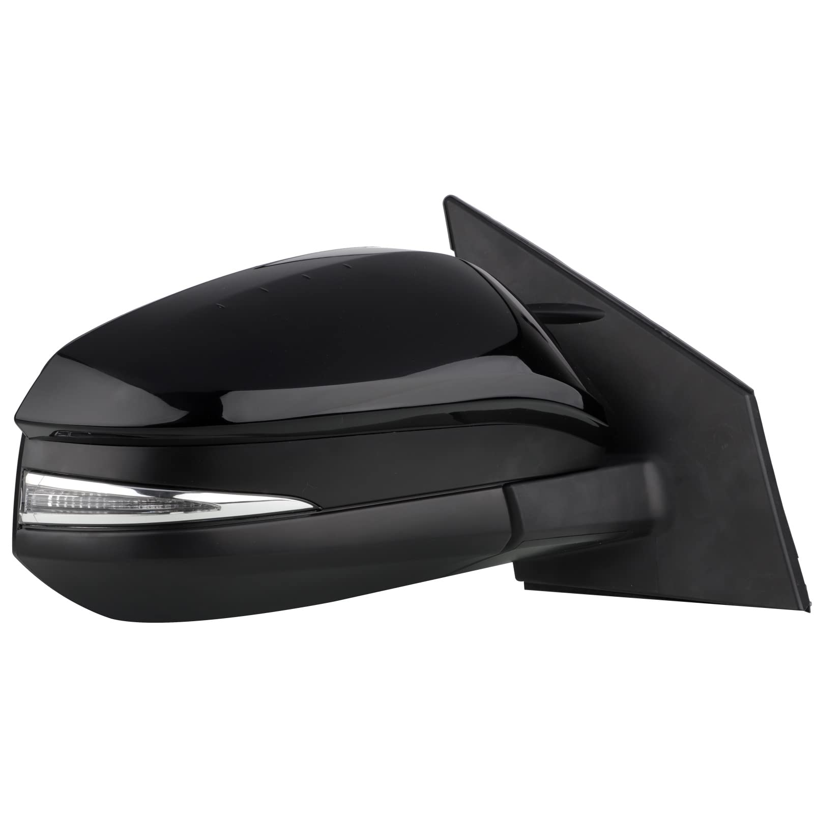 2014 Toyota RAV4 Passenger Side Power Heated Turn Signal Mirror Replacement - Black ABS TO1321310 - Perfect for Parking Safety & Winter Driving