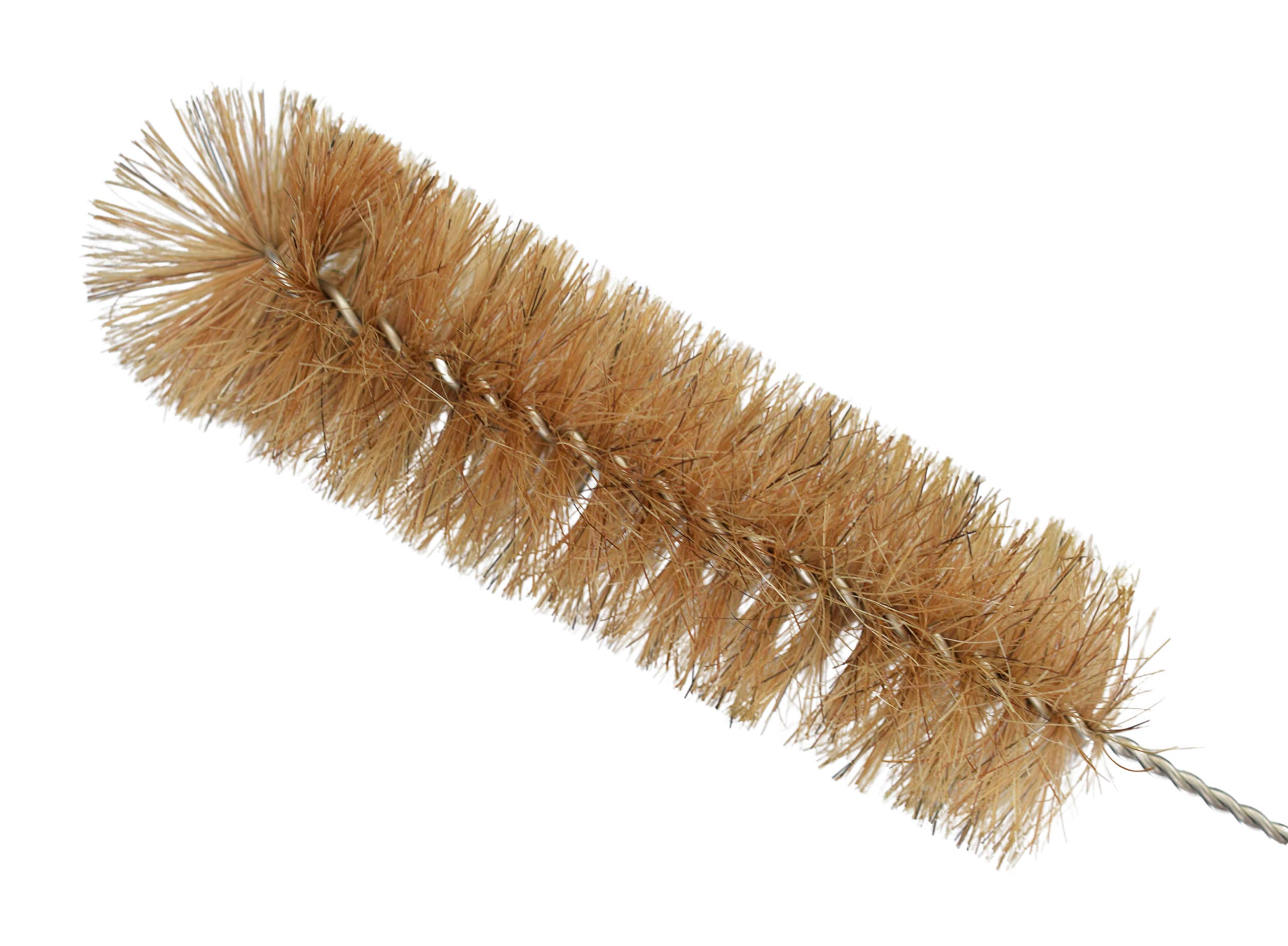 EISCO Fan-Shaped Cleaning Brush for Tubes & Bottles - Stainless Steel Handle - Perfect for Labs & Kitchens
