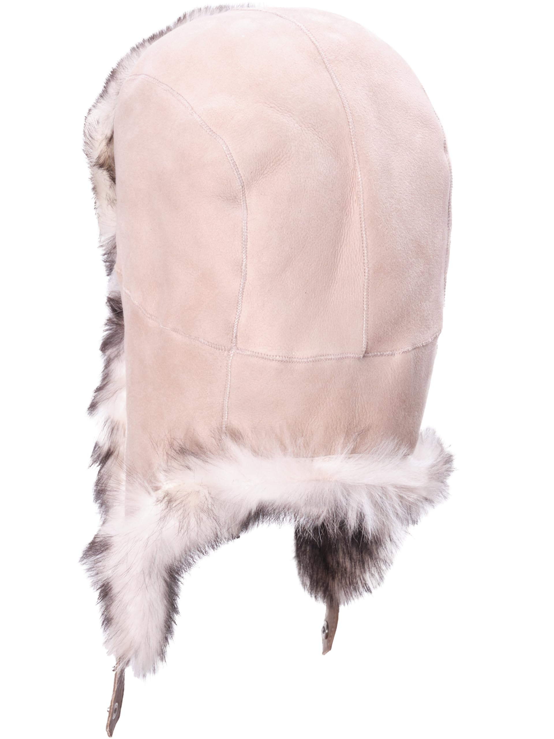Everest Ultra-Warm Shearling Trapper Hat for Men & Women - Genuine Leather Winter Hat with Ear Flaps - Perfect for Skiing, Snowboarding & Cold Weather Outdoor Activities