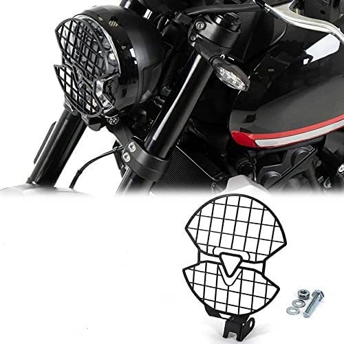 2021 NEW Black Motorcycle Headlight Guard Protector Grill for Triumph Trident 660 - Durable & Stylish Accessory for Night Riding & Off-Road Adventures