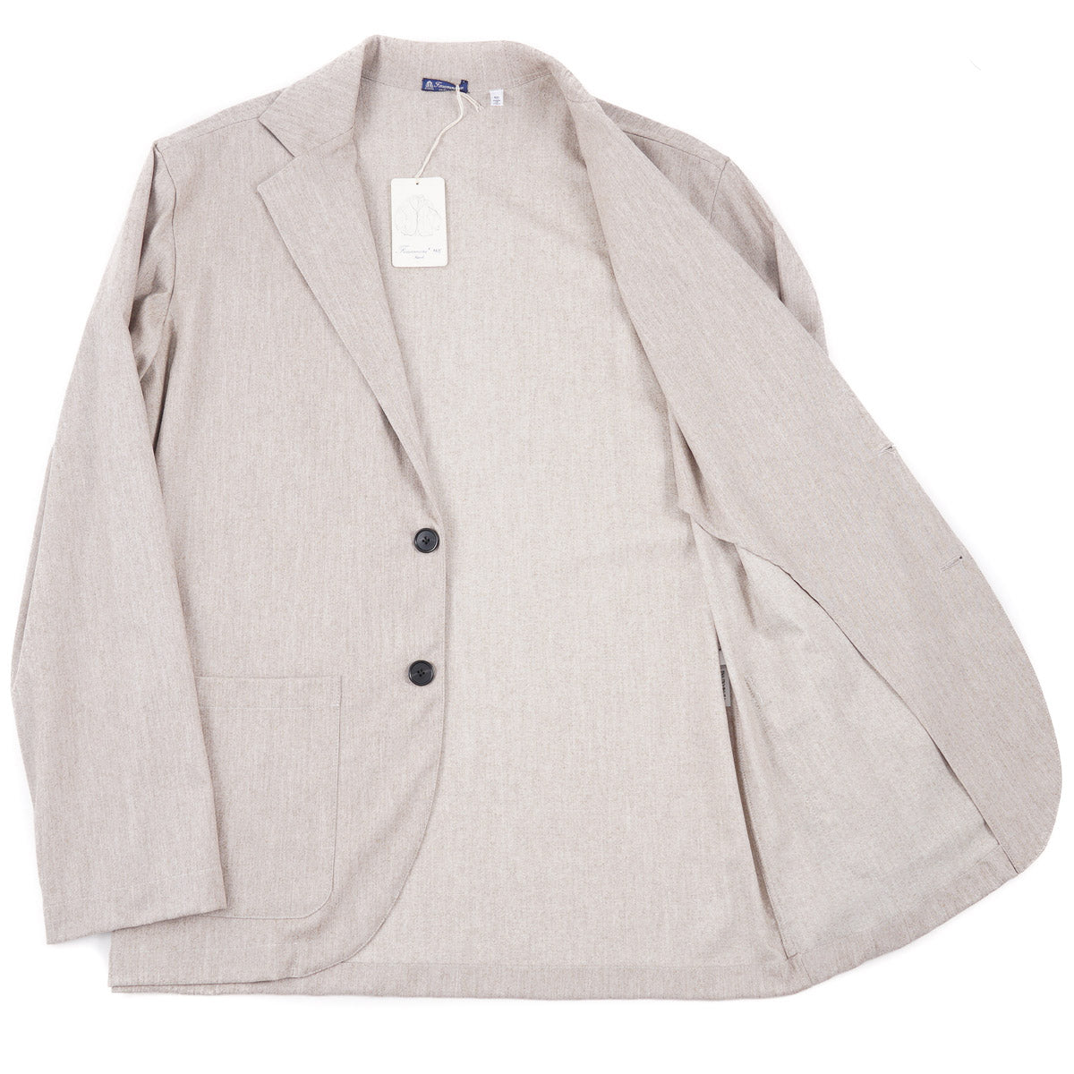 Finamore Men's Lightweight Unlined Flannel Sport Coat - Perfect for Business Casual, Office Wear & Formal Events