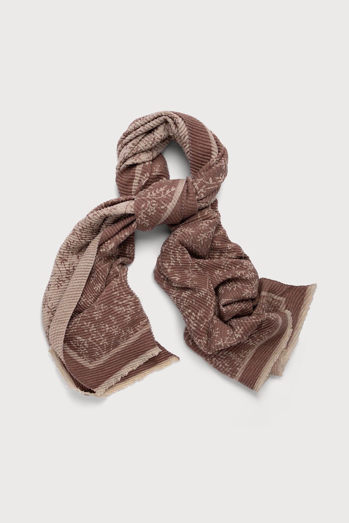 Floral Crinkle Reversible Winter Scarf - Soft & Warm Fashion Accessory for Women - Perfect for Cold Weather, Office Wear & Holiday Outfits