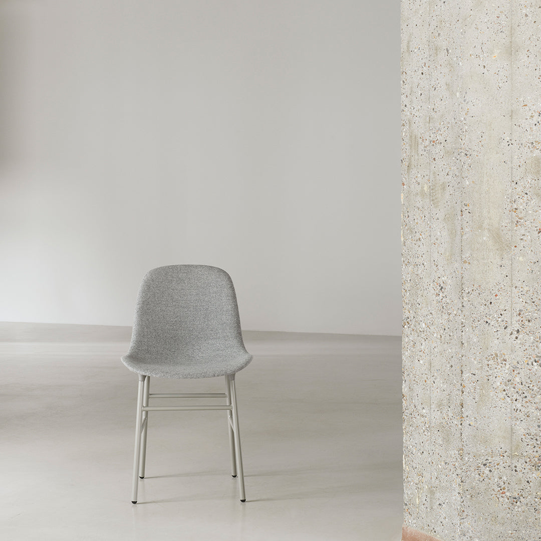 Modern Form Chair with Sturdy Metal Legs & Comfortable Upholstery - Perfect for Home Office, Living Room, or Dining Room Decor