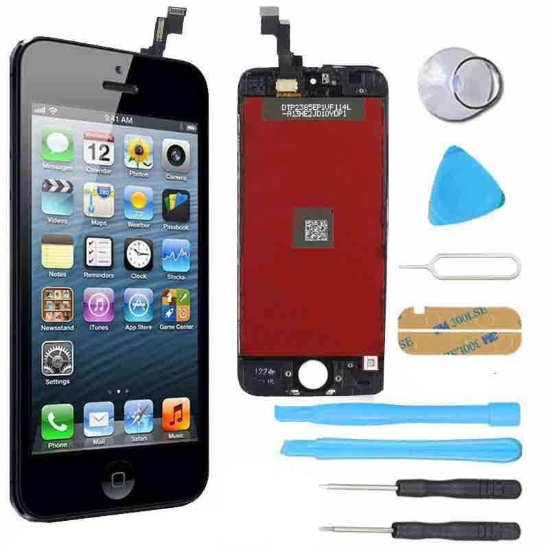 Original iPhone SE 1st Generation Screen Replacement - LCD & Digitizer Premium Repair Kit with Tools | Easy DIY Fix for Cracked/Broken Display | Perfect for Home, Office or Travel Emergency Repairs