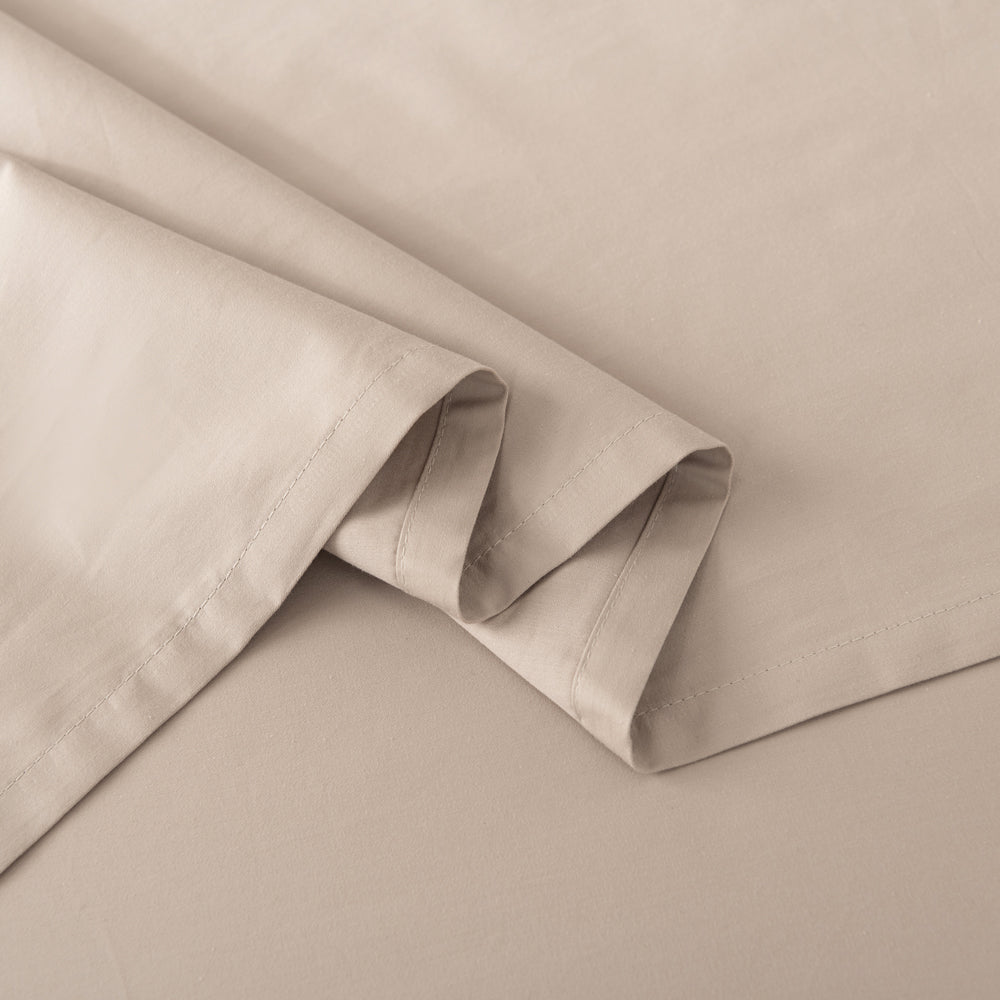 Premium 400 Thread Count Casey Cotton Flat Sheet - Queen Size Bed Sheet Set - Soft & Breathable Linen for Comfortable Sleep - Perfect for Home, Hotel, and Guest Room Use