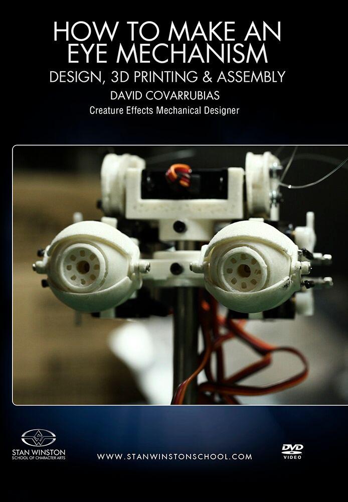 Stan Winston Studio Eye Mech Design Guide - 3D Printing & Assembly Tutorial DVD for DIY Robotics & Sci-Fi Model Enthusiasts | Perfect for Cosplay, Collectors & Special Effects Artists