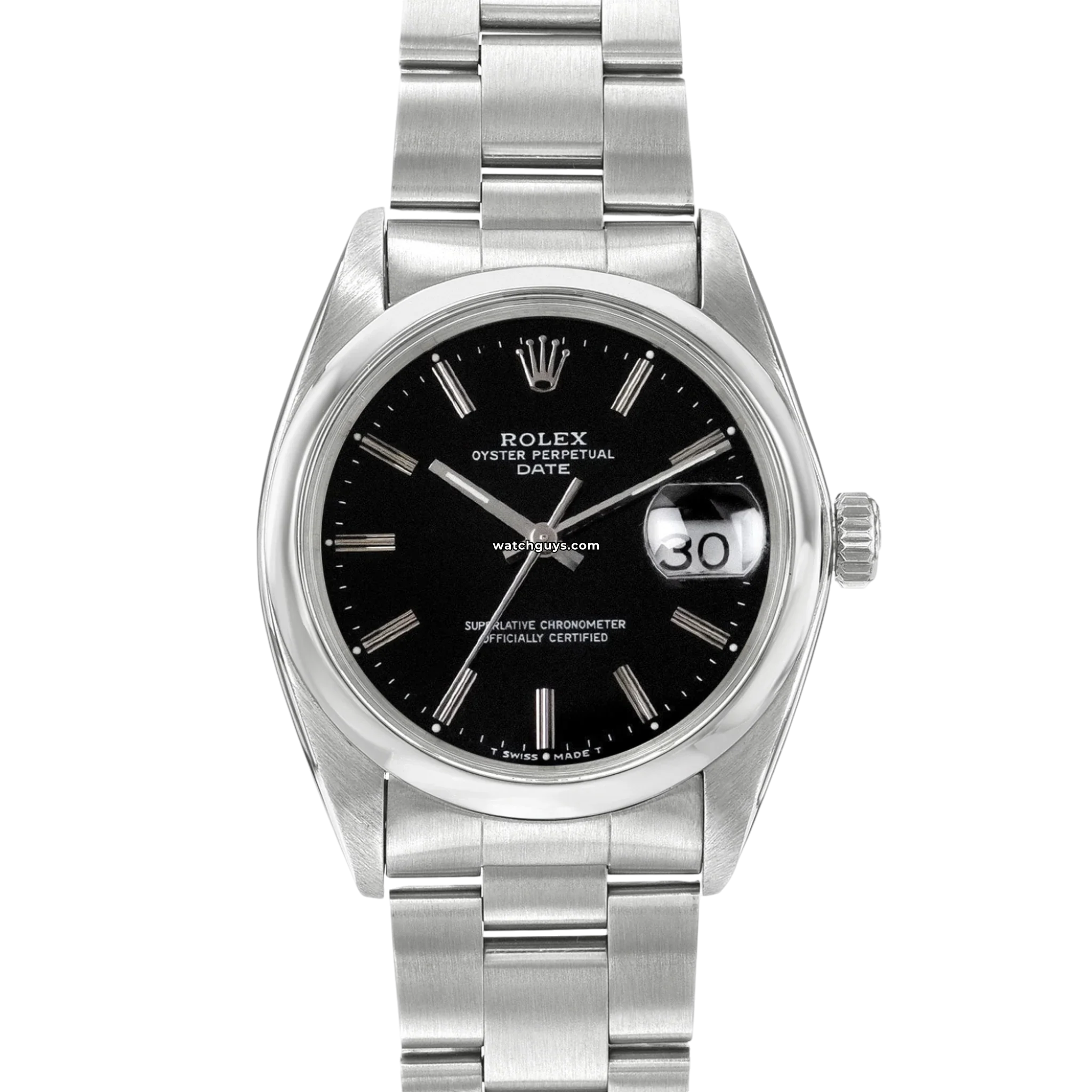 Rolex Datejust 15200 Men's Black Dial Stainless Steel Watch - Luxury Timepiece for Business, Formal & Special Occasions