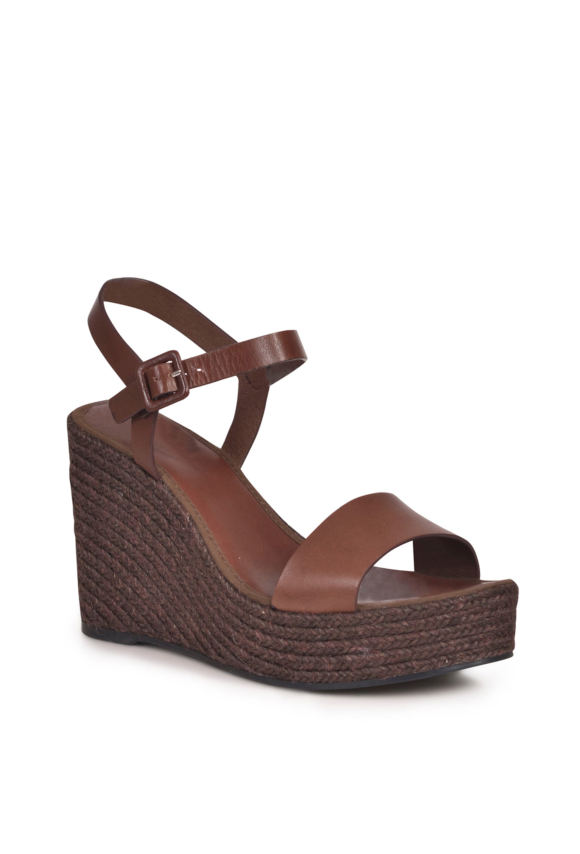 Husk LOLLA ESPADRILL Women's Comfortable Slip-On Espadrille Sandals in Chocolate Brown - Perfect for Beach, Vacation & Summer Outfits