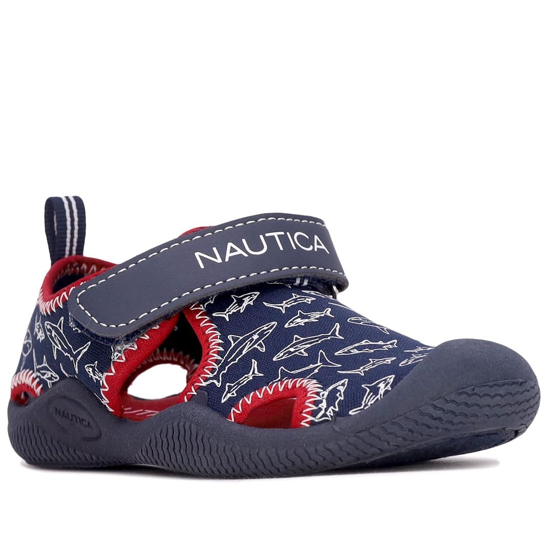 Nautica Kids Water Shoes for Boys & Girls - Closed-Toe Protective Sport Sandals for Toddler, Little & Big Kids | Beach, Pool & Outdoor Activities