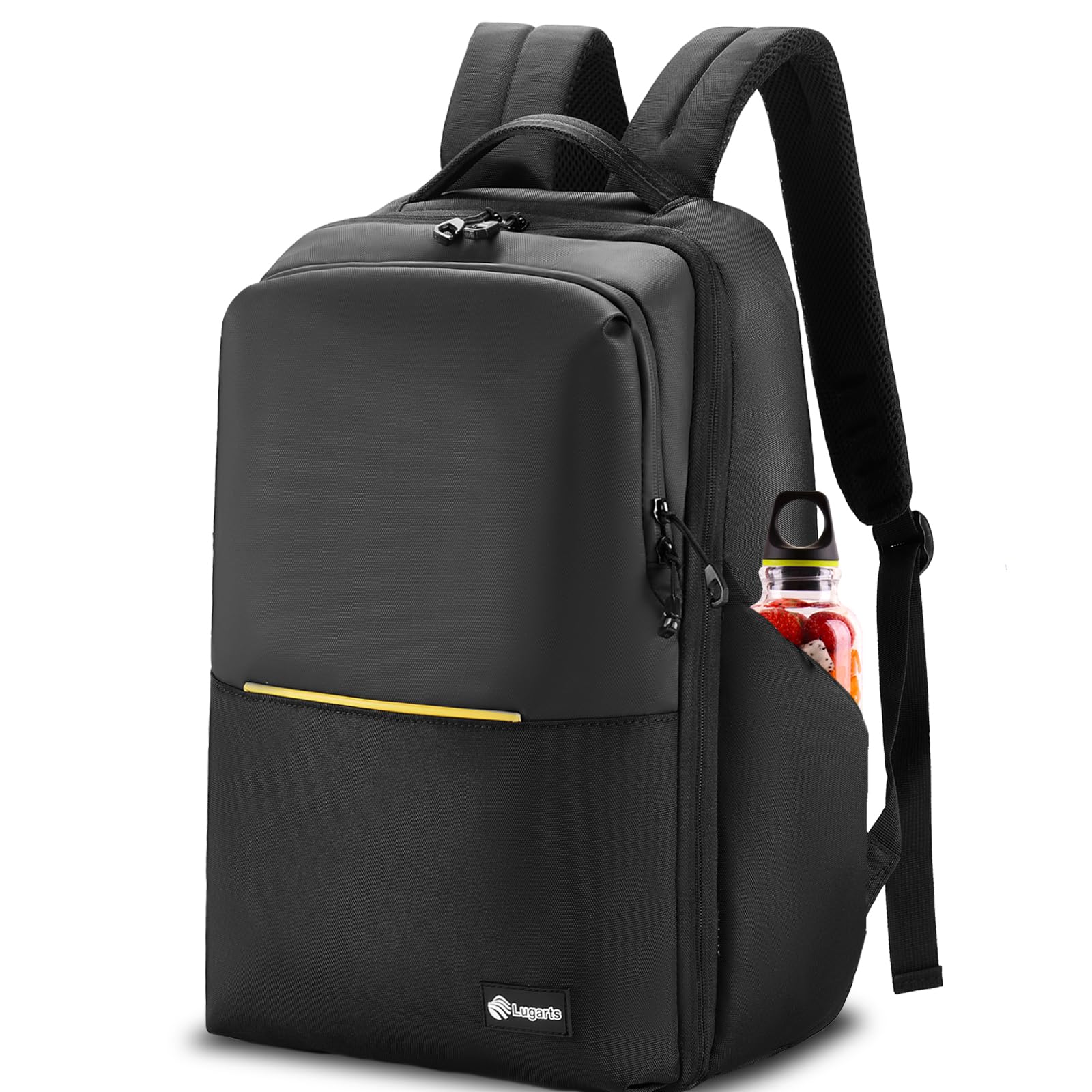 Lightweight Anti-Theft Travel Laptop Backpack for Men - Slim Waterproof Computer Bag with Double Laptop Compartments & Sleeve - Perfect for Business Trips, Commuting & College Use