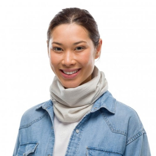 BUFF Merino Wool Lightweight Solid Cloud Scarf - Soft & Breathable for Outdoor Hiking, Running, and Winter Activities