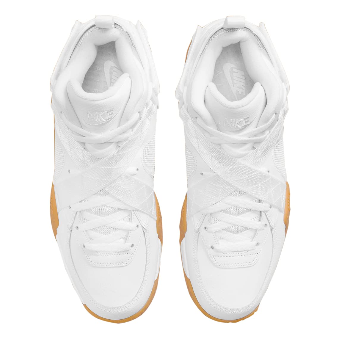 Nike Air Raid Men's Basketball Shoes - White/Black/University Red (642330-100) - High-Top Sneakers for Court Performance & Street Style