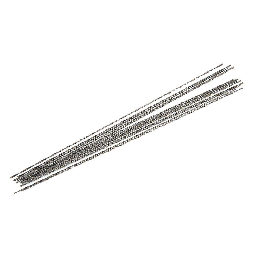 12pcs Tungsten Steel Spiral Teeth Scroll Saw Blades for Woodworking, Metal, Jewelry & Wax Engraving - High Precision Cutting Tools for DIY Crafts and Professional Use