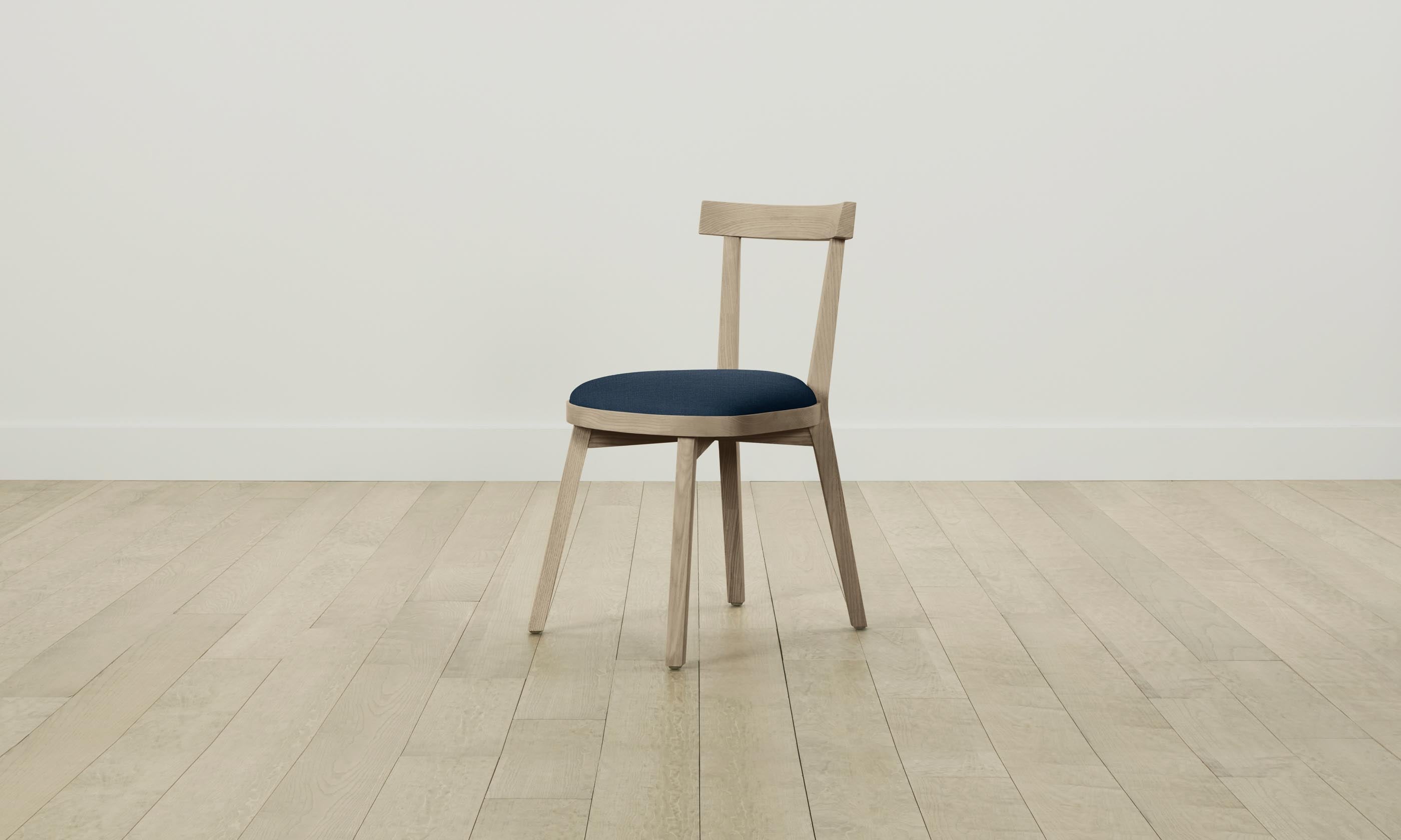 Allen Dining Chair - Performance Linen Weave Bay Fabric Upholstered Seat - Modern Kitchen & Dining Room Furniture for Home & Restaurant Use