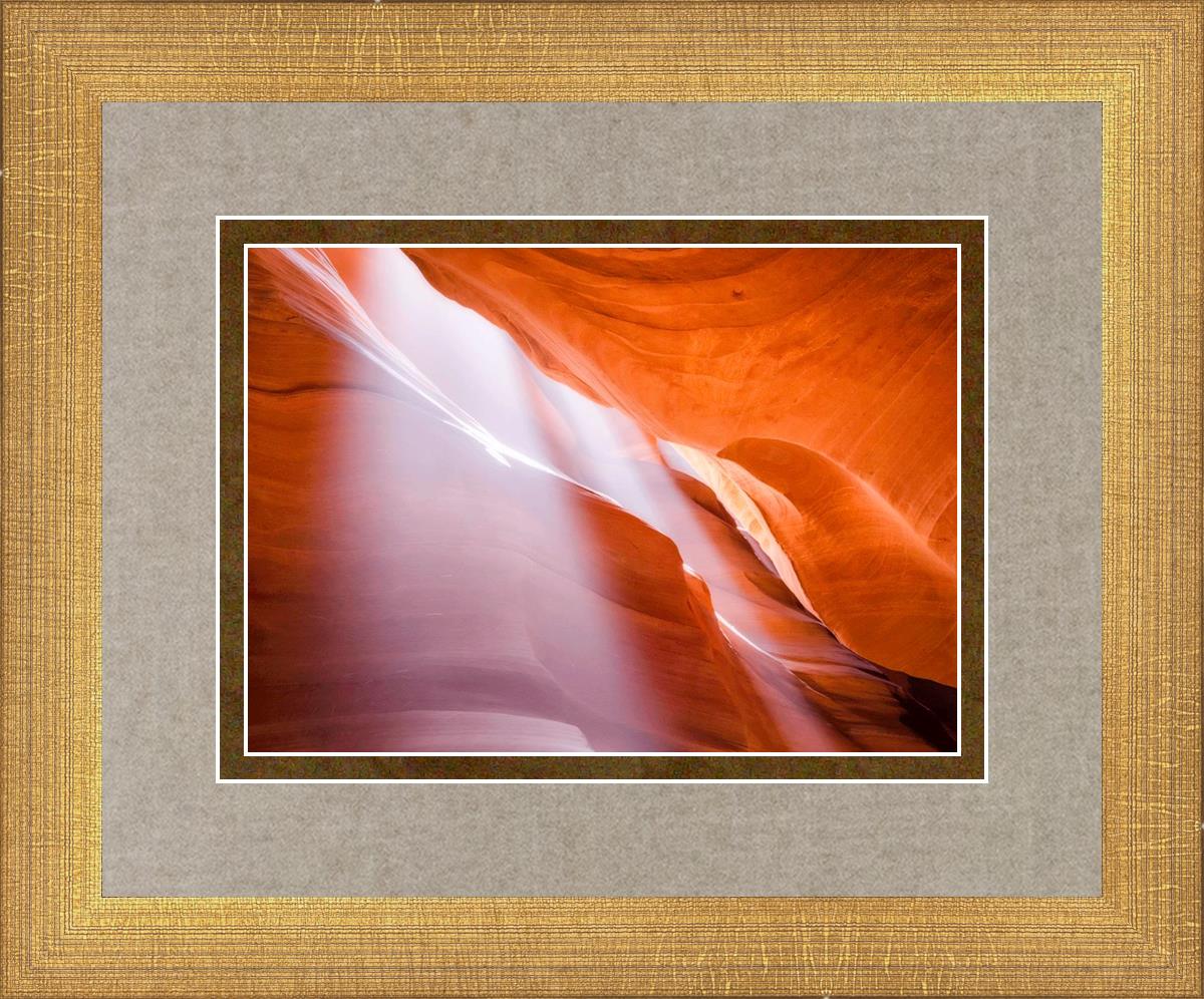 Stunning Antelope Canyon Light Shafts Photography - Natural Sunbeams in Slot Canyon - Perfect for Wall Art, Travel Inspiration & Desert Landscape Decor