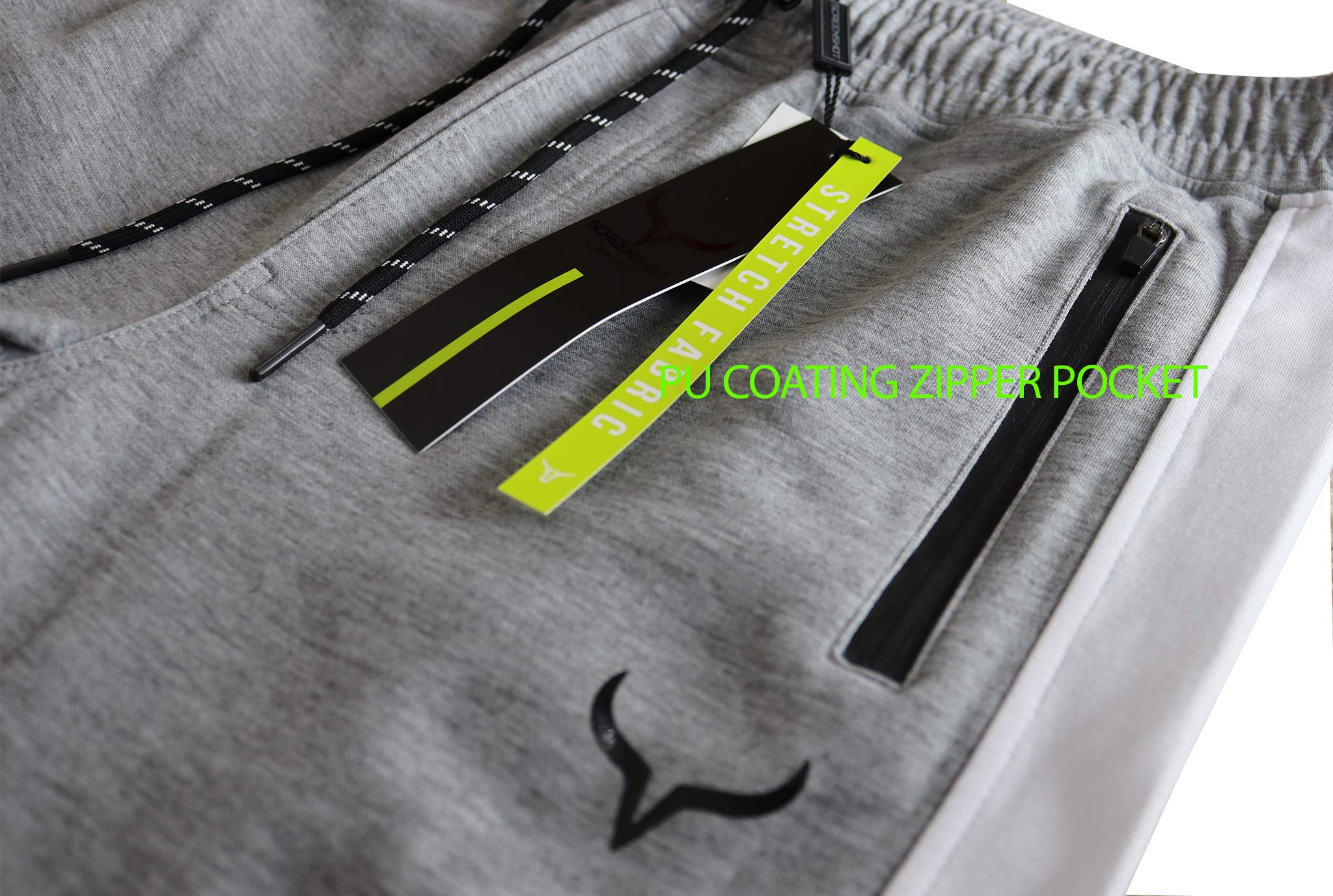 SCREENSHOT Men's Spandex Fleece Jogger Pants - Athletic Workout Gym Sweatpants for Running, Training & Casual Wear | Comfortable & Stretchy Fitness Pants for Men
