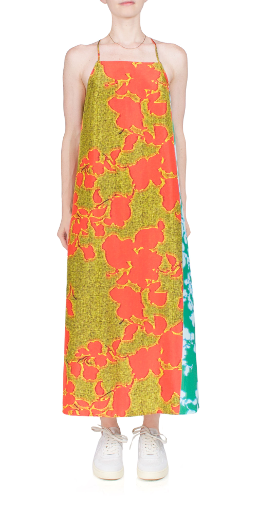 Elegant Contrast Floral Slip Dress for Women | Summer Boho Maxi Dress | Perfect for Beach Vacations, Date Nights & Outdoor Weddings