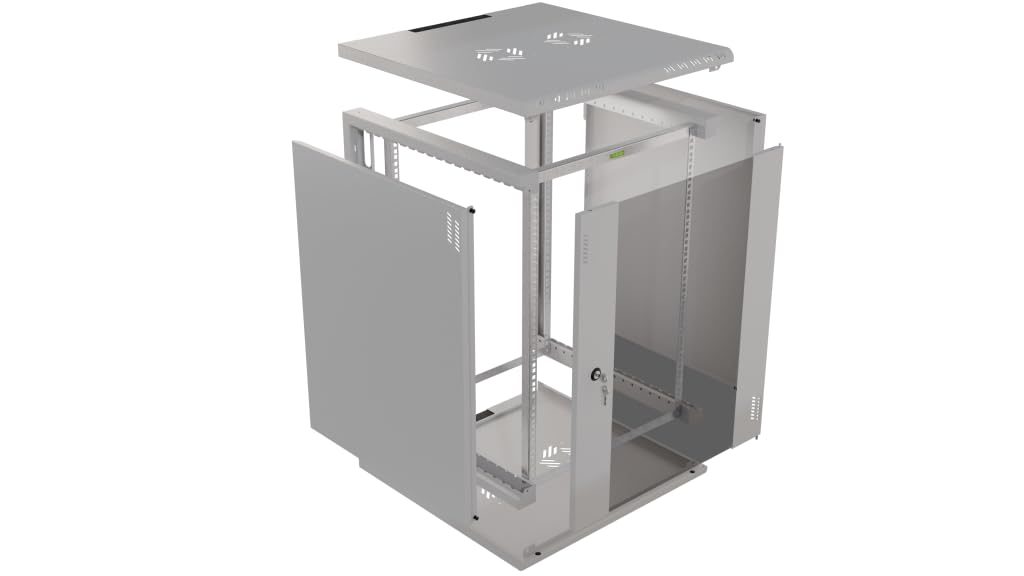 Stalflex 19 Inch 15U 600mm Heavy Duty Steel Server Rack Cabinet - Network Equipment Rack with Adjustable Rails & Shelves - Perfect for Data Centers, Server Rooms & Home Office Network Setup
