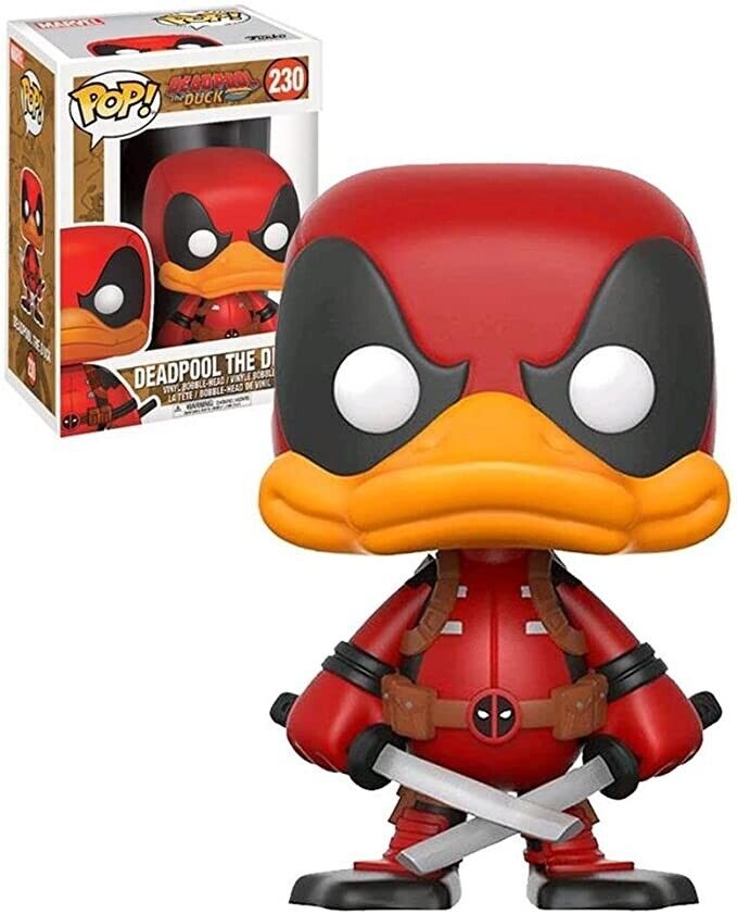 Deadpool The Duck #230 Funko Pop Vinyl Figure - Collectible Marvel Superhero Action Figure - Perfect for Marvel Fans, Comic Book Collectors & Pop Culture Enthusiasts - Great for Display, Gifts & Home Decor