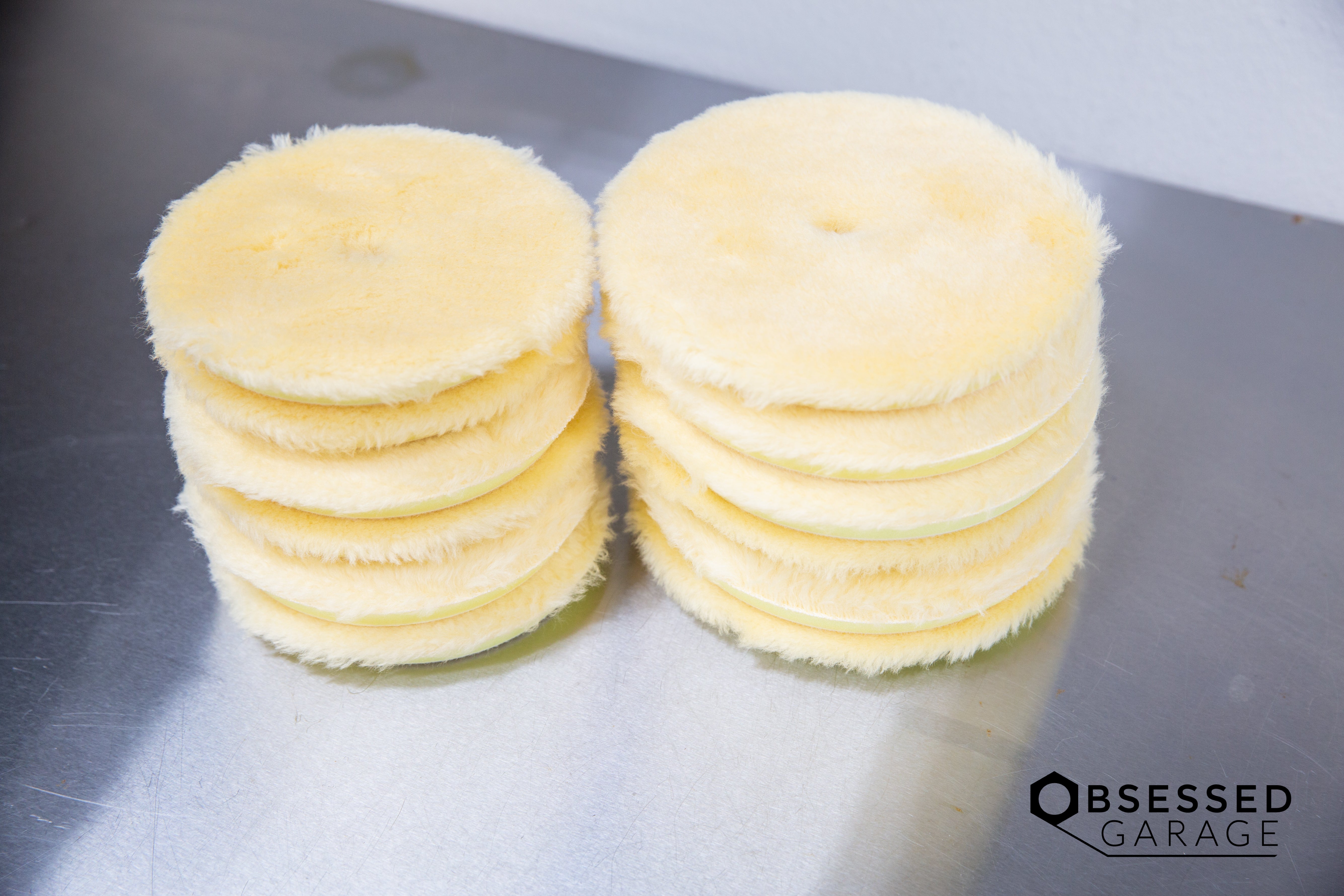 RUPES Wool Polishing Pads for Car Detailing - Professional Auto Buffing & Polishing Kit for Paint Correction & Scratch Removal - Perfect for DIY Enthusiasts & Professional Detailers