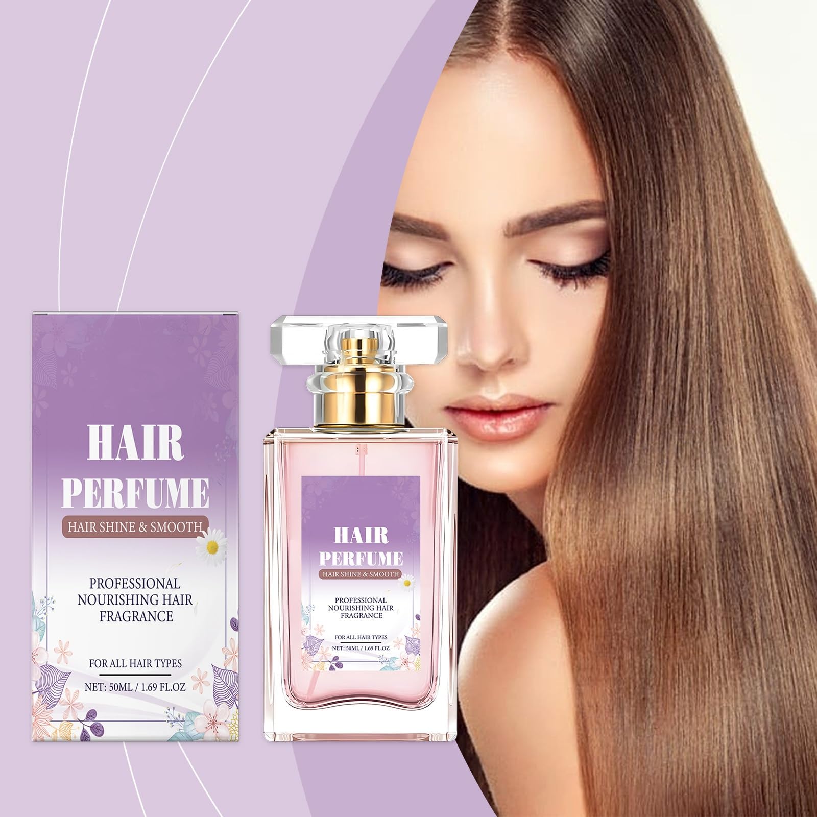 Premium Hair Perfume & Essential Oil Mist for Women - Hydrating & Nourishing Dry Damaged Hair, Anti-Frizz Treatment with Long-Lasting Pheromone Fragrance (1pc) - Perfect for Daily Styling, Salon-Like Care & Special Occasions