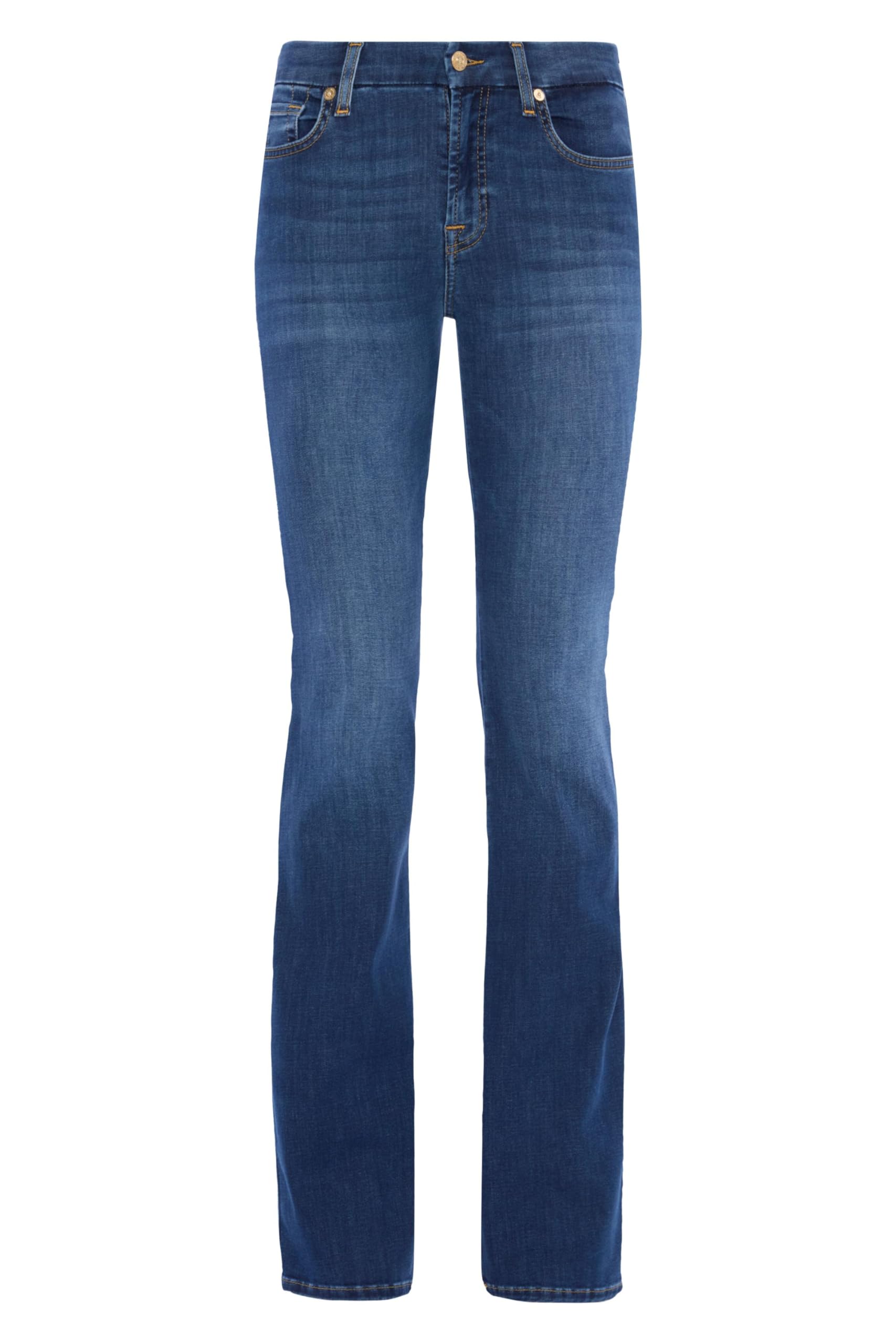 7 For All Mankind Women's Kimmie Bootcut Jeans - Stretch Denim Pants for Casual & Office Wear | Comfortable Mid-Rise Fit | Perfect for Everyday Style & Night Out