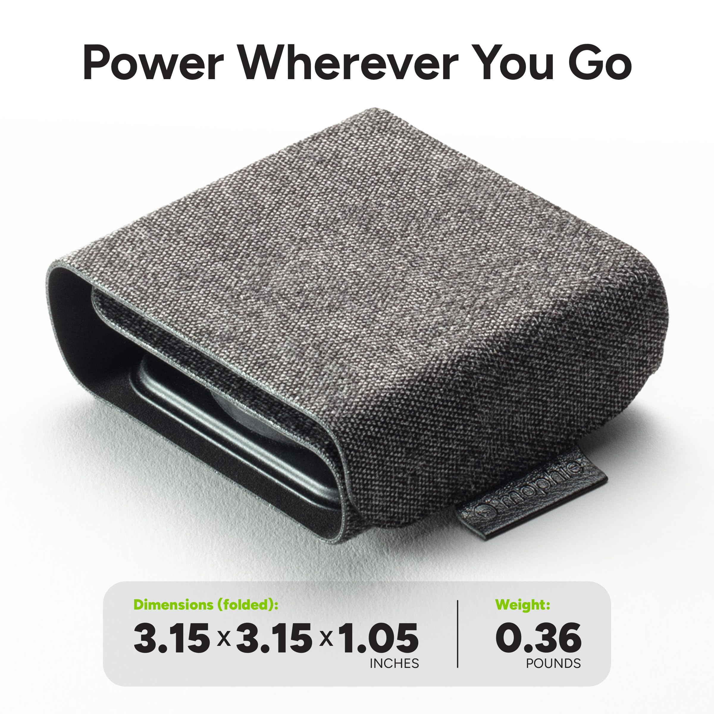 mophie 3-in-1 MagSafe Travel Charger - Fast Wireless Charging Station for iPhone 16/15/14/13/12, Apple Watch Series 10 to 1 & Ultra, AirPods Pro/3 | Portable Power Hub for Home, Office & Travel | Sleek Black Design