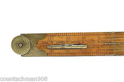 Lufkin 863L Folding Rule with Protractor & Level - Precision Architect Inclinometer for Woodworking, Construction & DIY Projects
