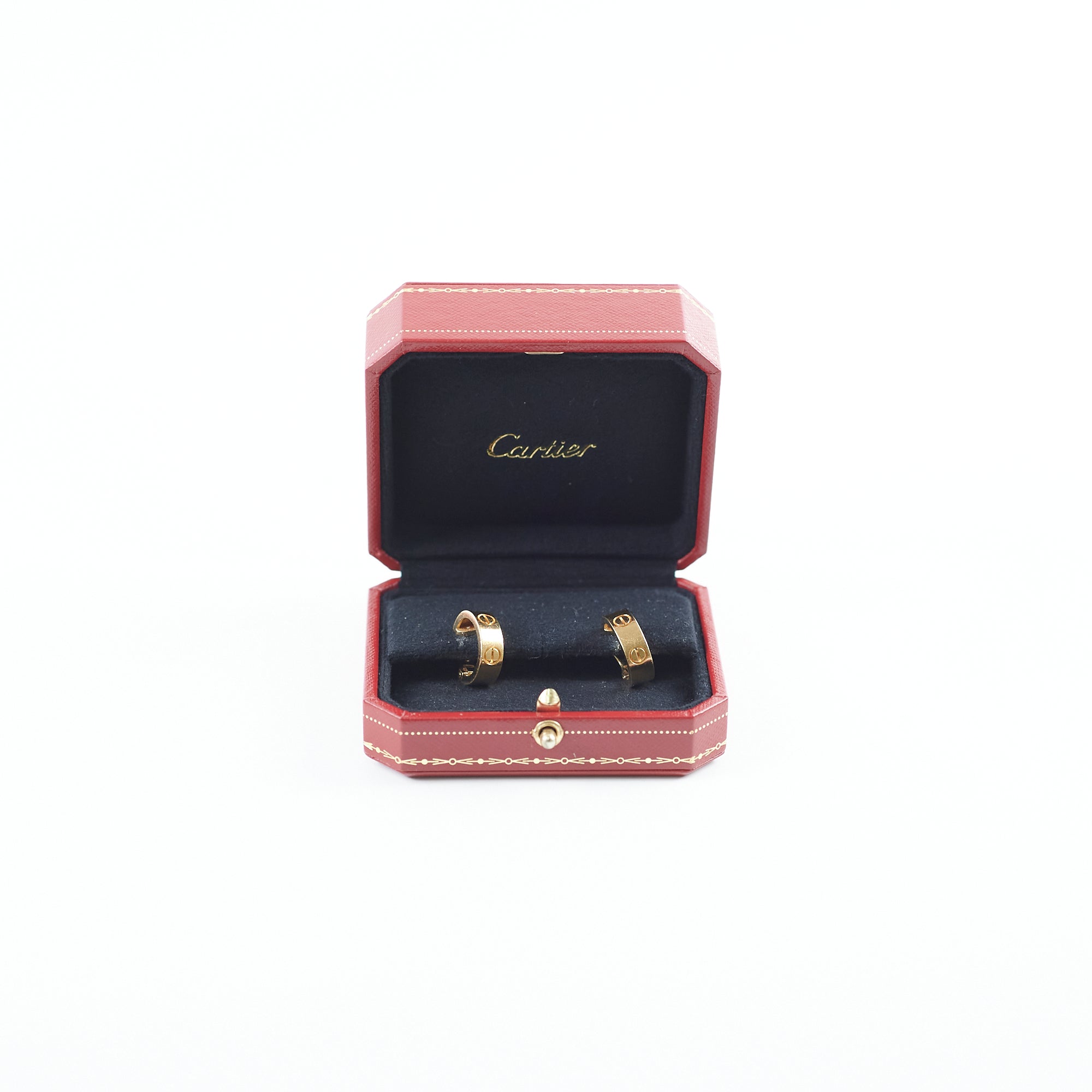 Cartier Love 18K Yellow Gold Earrings for Women - Luxury Hoop Earrings for Everyday Wear & Special Occasions