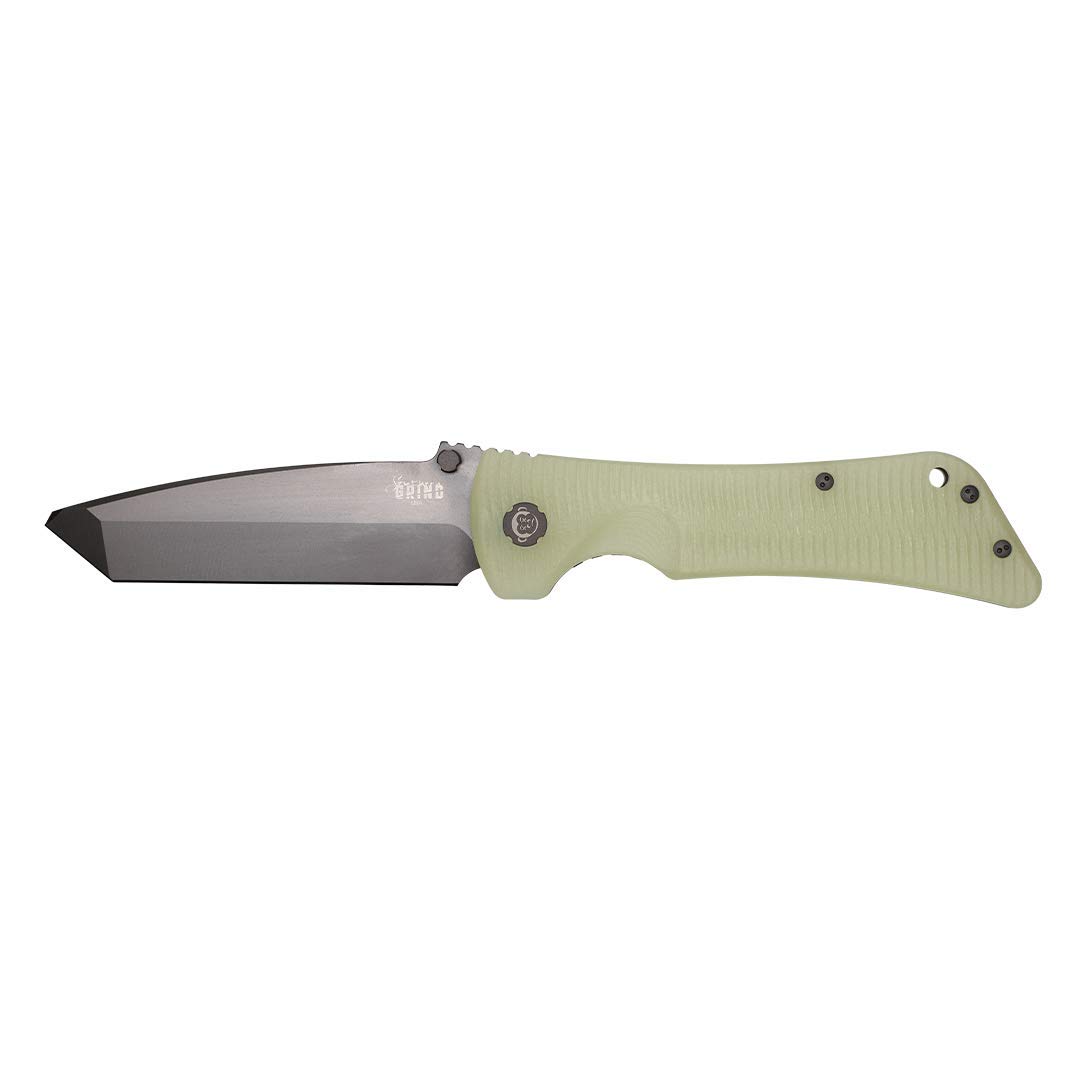 Southern Grind Bad Monkey Folding Knife - Tanto Black Blade & Jade Ghost Green Handle | EDC, Outdoor Survival, Camping & Tactical Gear